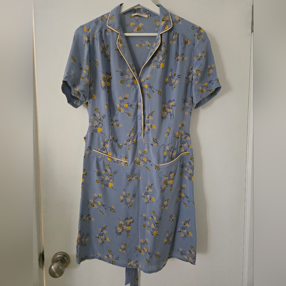 Floral Blue Mini Dress